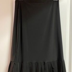 Mid calf black skirt